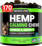 Hemp Calming Chews for Dogs - Hemp Oil - Sleep Calming Aid - Advanced Health Joint Support Supplement - Separation Anxiety