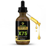 VetHouse - New X75 Formula - 2OZ Hemp Oil for Dogs and Cats - Hemp Oil Drops with Omega Fatty Acids - Hip and Joint Support and Skin Health - Made in USA