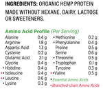 Hemp Seed Protein Powder - 16oz - Omega 3 Fats