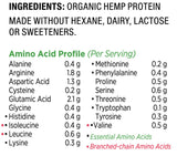 Hemp Seed Protein Powder - 16oz - Omega 3 Fats