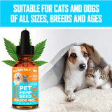 Organic Hemp Seed Oil for Cats & Dogs