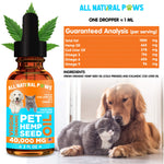 Organic Hemp Seed Oil for Cats & Dogs